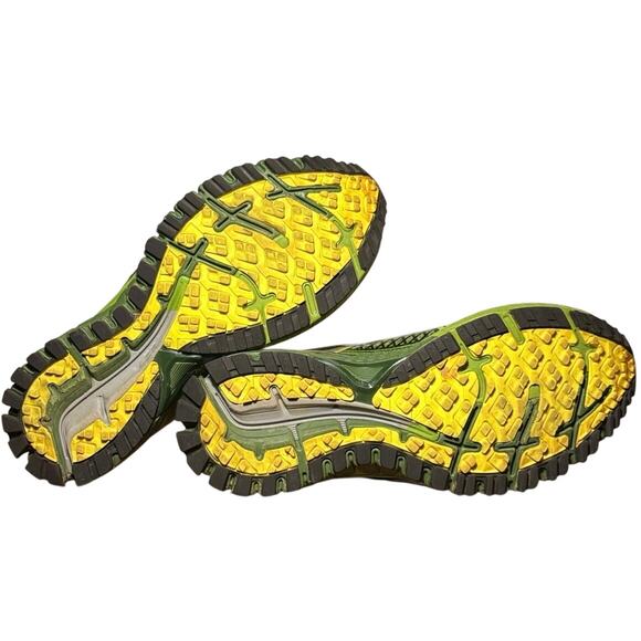 Brooks Adrenaline ASR 12 Mens Size 9 Med D Lime Green Black Trail Shoes 110195 main image 4